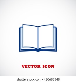 Book icon isolated on white background