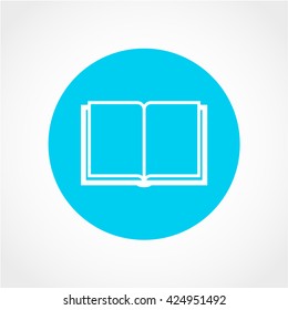 Book Icon Isolated on White Background