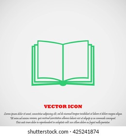 Book icon isolated on white background