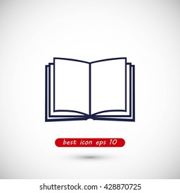Book icon isolated on white background