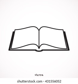 Book icon isolated on white background