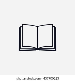 Book icon isolated on white background