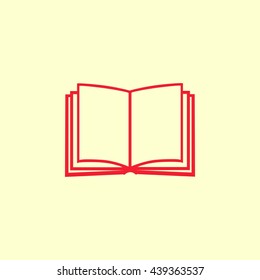Book icon isolated on white background
