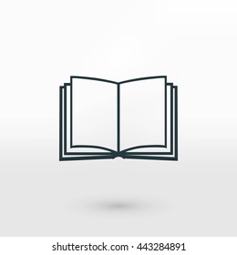 Book icon isolated on white background