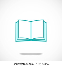 Book icon isolated on white background