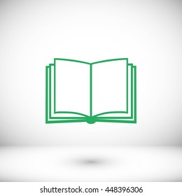 Book icon isolated on white background