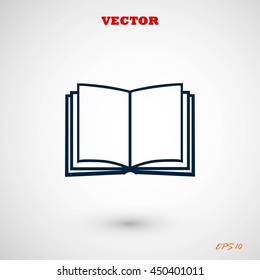 Book icon isolated on white background