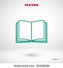 Book icon isolated on white background