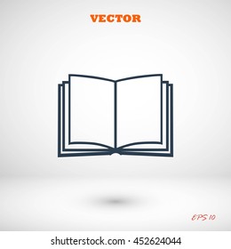 Book icon isolated on white background