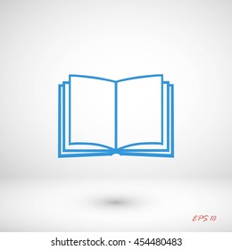 Book icon isolated on white background