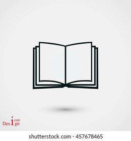 Book icon isolated on white background