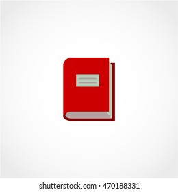 Book Icon Isolated on White Background