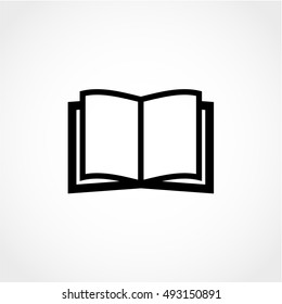 Book Icon Isolated on White Background