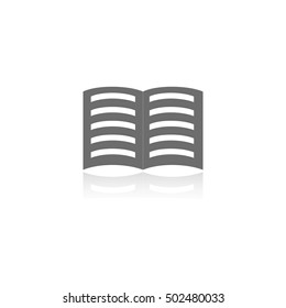 Book icon isolated on white background