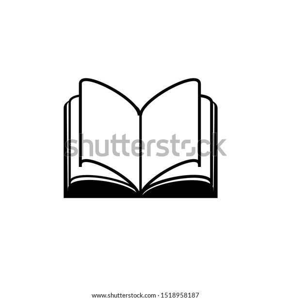 Book Icon Isolated On White Background 스톡 벡터(로열티 프리) 1518958187