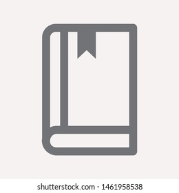 book icon isolated sign symbol vector illustration for web and mobile - vector 