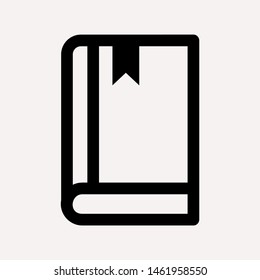 book icon isolated sign symbol vector illustration for web and mobile - vector 