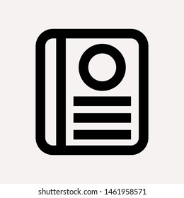 book icon isolated sign symbol vector illustration for web and mobile - vector 