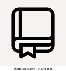 book icon isolated sign symbol vector illustration for web and mobile - vector 