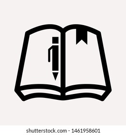 book icon isolated sign symbol vector illustration for web and mobile - vector 