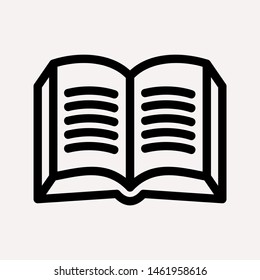 book icon isolated sign symbol vector illustration for web and mobile - vector 
