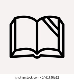 book icon isolated sign symbol vector illustration for web and mobile - vector 