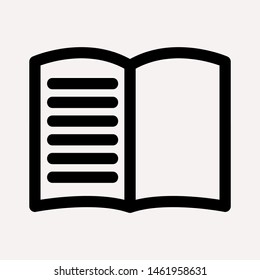 book icon isolated sign symbol vector illustration for web and mobile - vector 