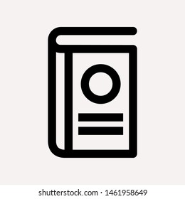 book icon isolated sign symbol vector illustration for web and mobile - vector 