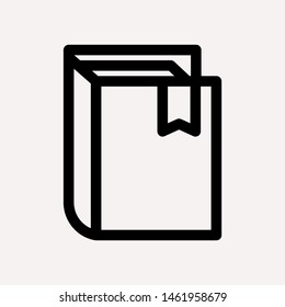 book icon isolated sign symbol vector illustration for web and mobile - vector 