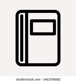 book icon isolated sign symbol vector illustration for web and mobile - vector 
