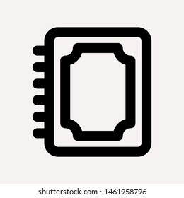 book icon isolated sign symbol vector illustration for web and mobile - vector 