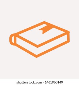 book icon isolated sign symbol vector illustration for web and mobile - vector 