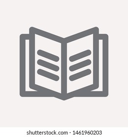 book icon isolated sign symbol vector illustration for web and mobile - vector 