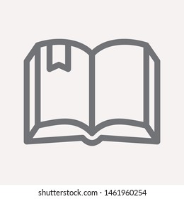 book icon isolated sign symbol vector illustration for web and mobile - vector 