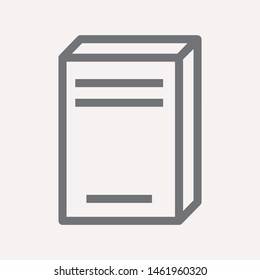 book icon isolated sign symbol vector illustration for web and mobile - vector 