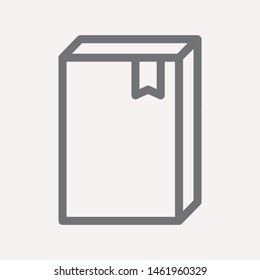 book icon isolated sign symbol vector illustration for web and mobile - vector 