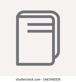 book icon isolated sign symbol vector illustration for web and mobile - vector 