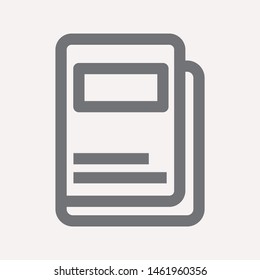 book icon isolated sign symbol vector illustration for web and mobile - vector 