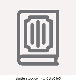 book icon isolated sign symbol vector illustration for web and mobile - vector 