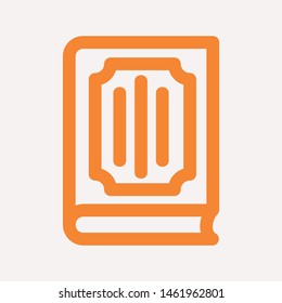 book icon isolated sign symbol vector illustration for web and mobile - vector 