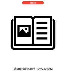 book icon isolated sign symbol vector illustration - high quality black style vector icons
