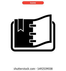 book icon isolated sign symbol vector illustration - high quality black style vector icons
