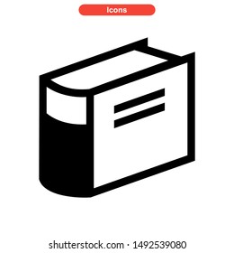 book icon isolated sign symbol vector illustration - high quality black style vector icons
