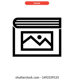 book icon isolated sign symbol vector illustration - high quality black style vector icons
