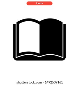 book icon isolated sign symbol vector illustration - high quality black style vector icons
