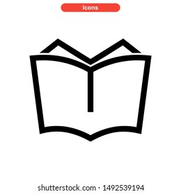 book icon isolated sign symbol vector illustration - high quality black style vector icons
