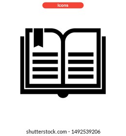 book icon isolated sign symbol vector illustration - high quality black style vector icons
