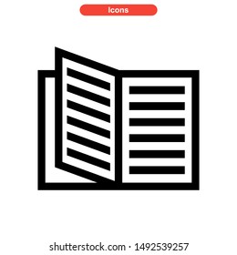 book icon isolated sign symbol vector illustration - high quality black style vector icons

