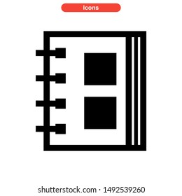 book icon isolated sign symbol vector illustration - high quality black style vector icons
