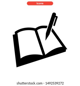 book icon isolated sign symbol vector illustration - high quality black style vector icons

